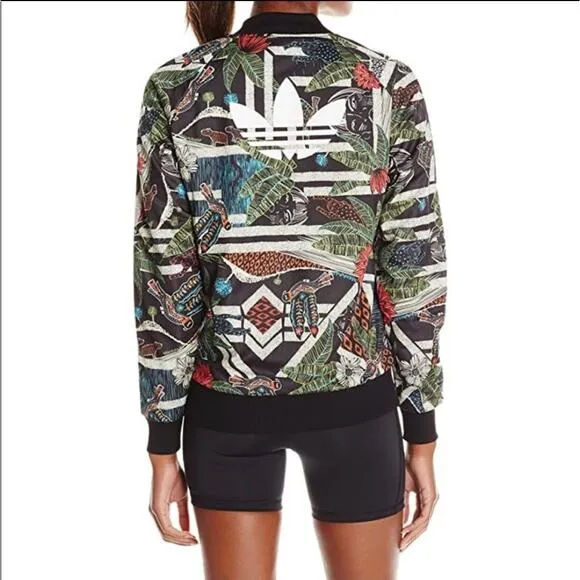 Adidas Xilofloresta Jacket Superstar Farm Tropical Jungle Sz Small - Image 2