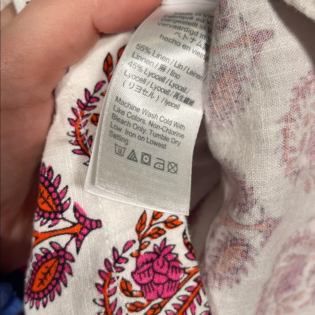 J CREW WOMENS SEASIDE LINEN BLEND SHORTS MEDIUM BQ787 - Image 5