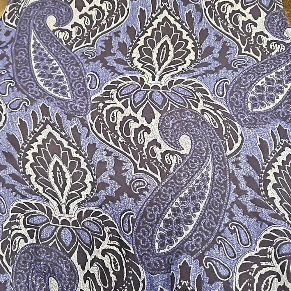 💕MICHAEL by MICHAEL KORS💕 Cold Shoulder Blouse ~ Blue Paisley Print Medium - Image 5