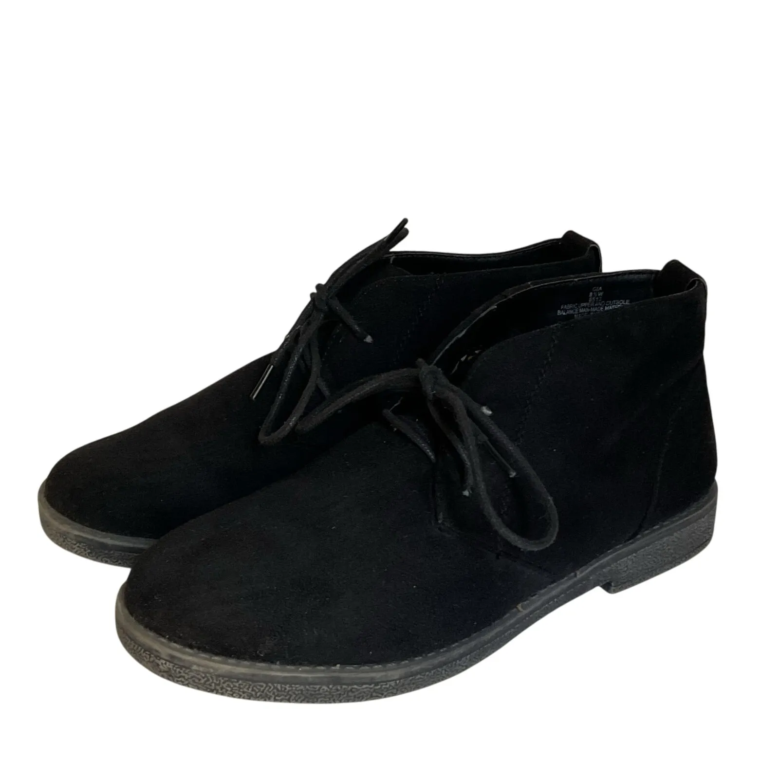 Cloudwalkers Suede Ankle Boots Women’s 8.5W Wide Width Fall Winter Booties Black Size 8.5 - Image 2