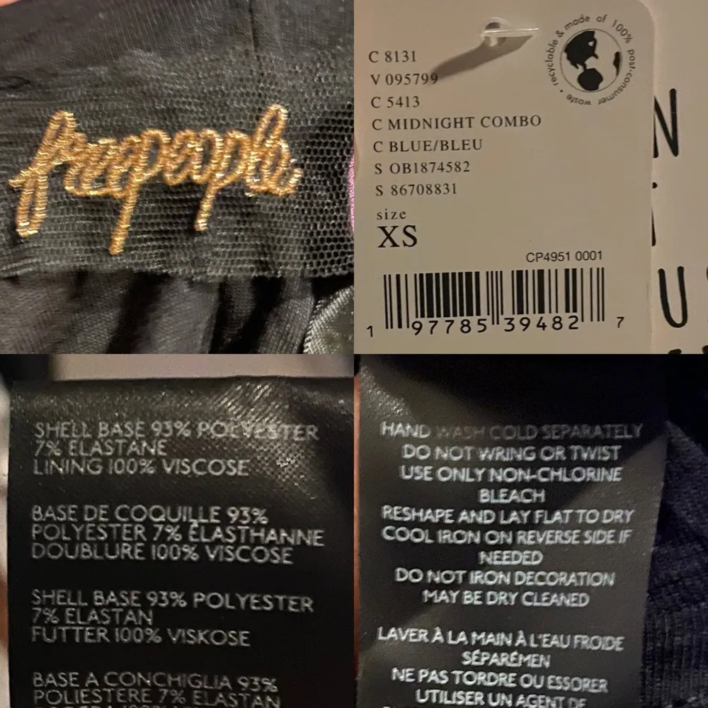 NWT Free People Womens Dress Glitter & Gold Sequin Midi Halter Size XS - Image 9