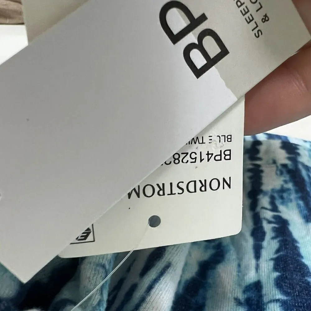 sweater tunic top leggings wear NORDSTROM BP tie dye Blue MEDIUM Hi Low NWT - Image 9