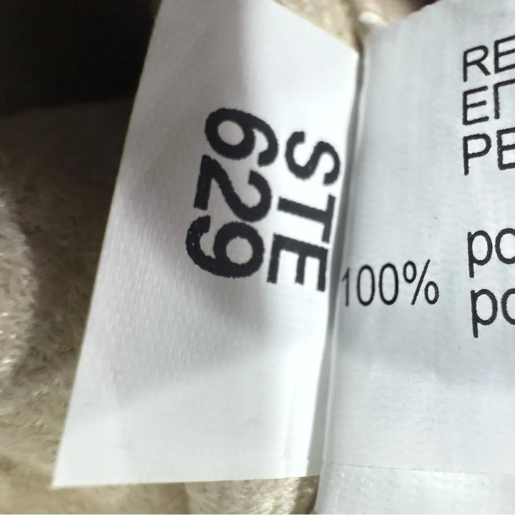 Zara Women's High Rise Straight Leg Cream Faux Leather Pants Size 02 - Image 10