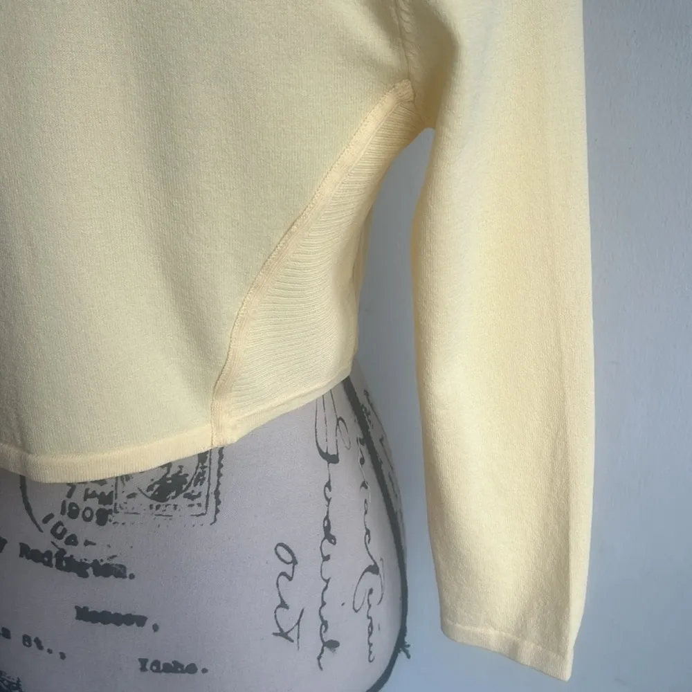 White House Black Market Ribbed Shrug Jacket Canary Yellow Size Small NWT - Image 11