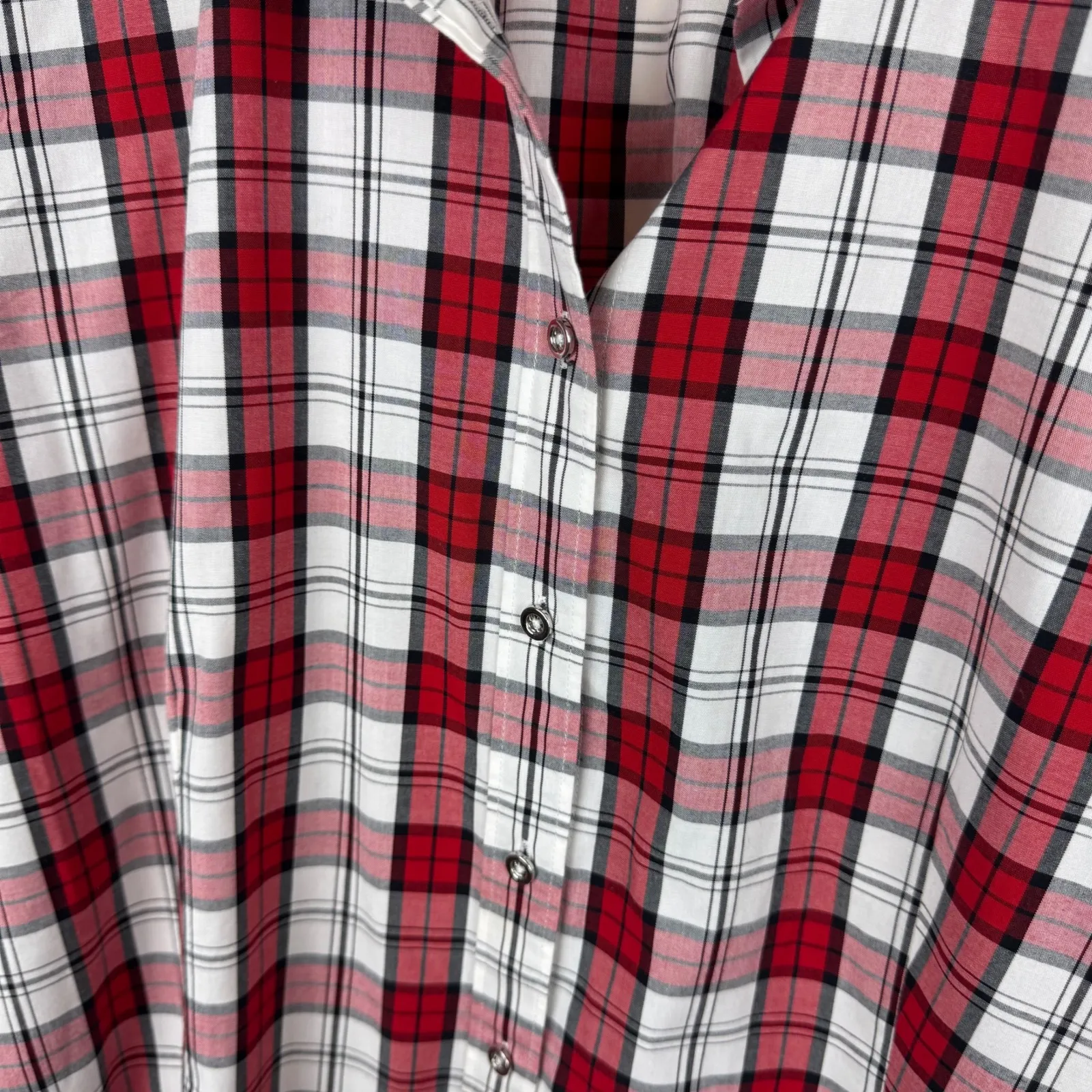 Talbots Womens Perfect‎ Shirt Sz 14 Plaid Button Down Long Sleeve Career Casual - Image 3