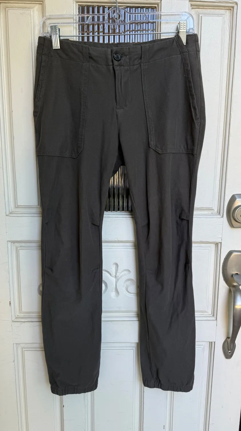 James Perse Utility Pants Stretch Casual Comfort Gray Green Size 25 - Image 1