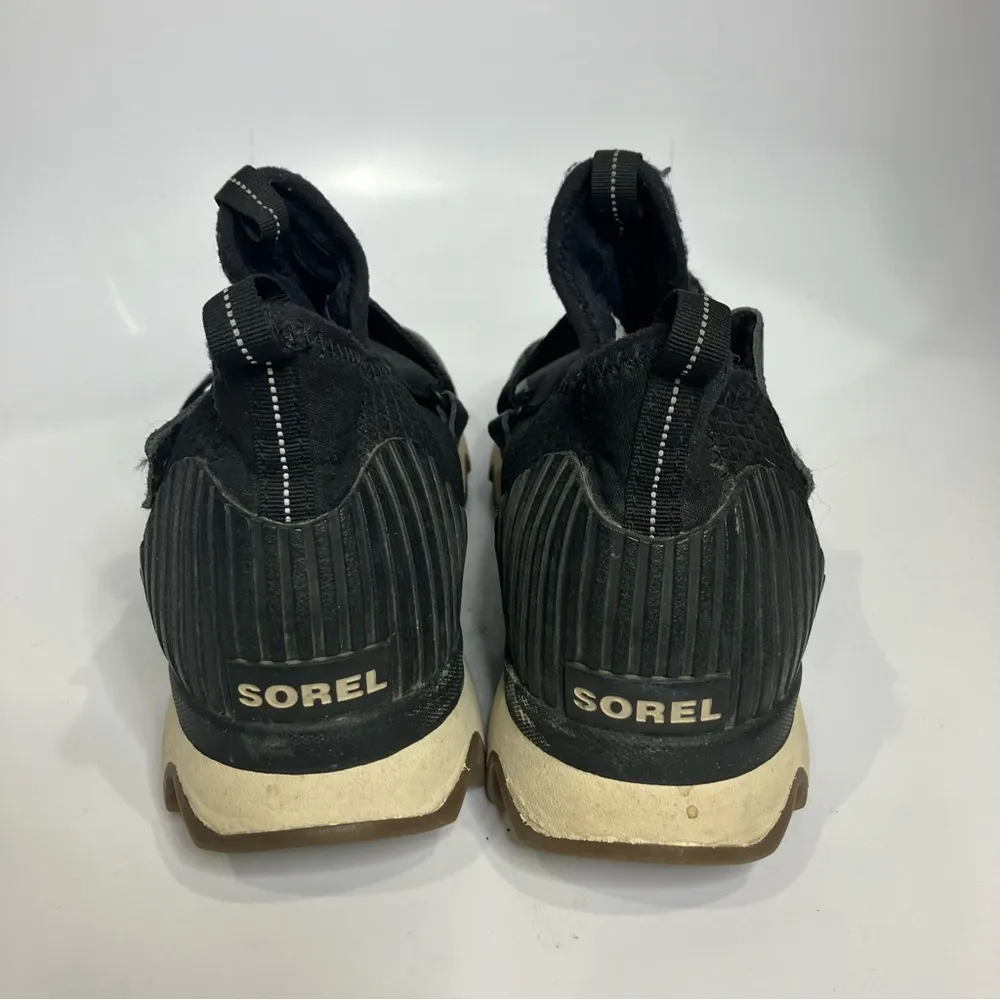 Sorel kinetic sneakers black cream women’s size‎ 9 casual activewear trendy - Image 4