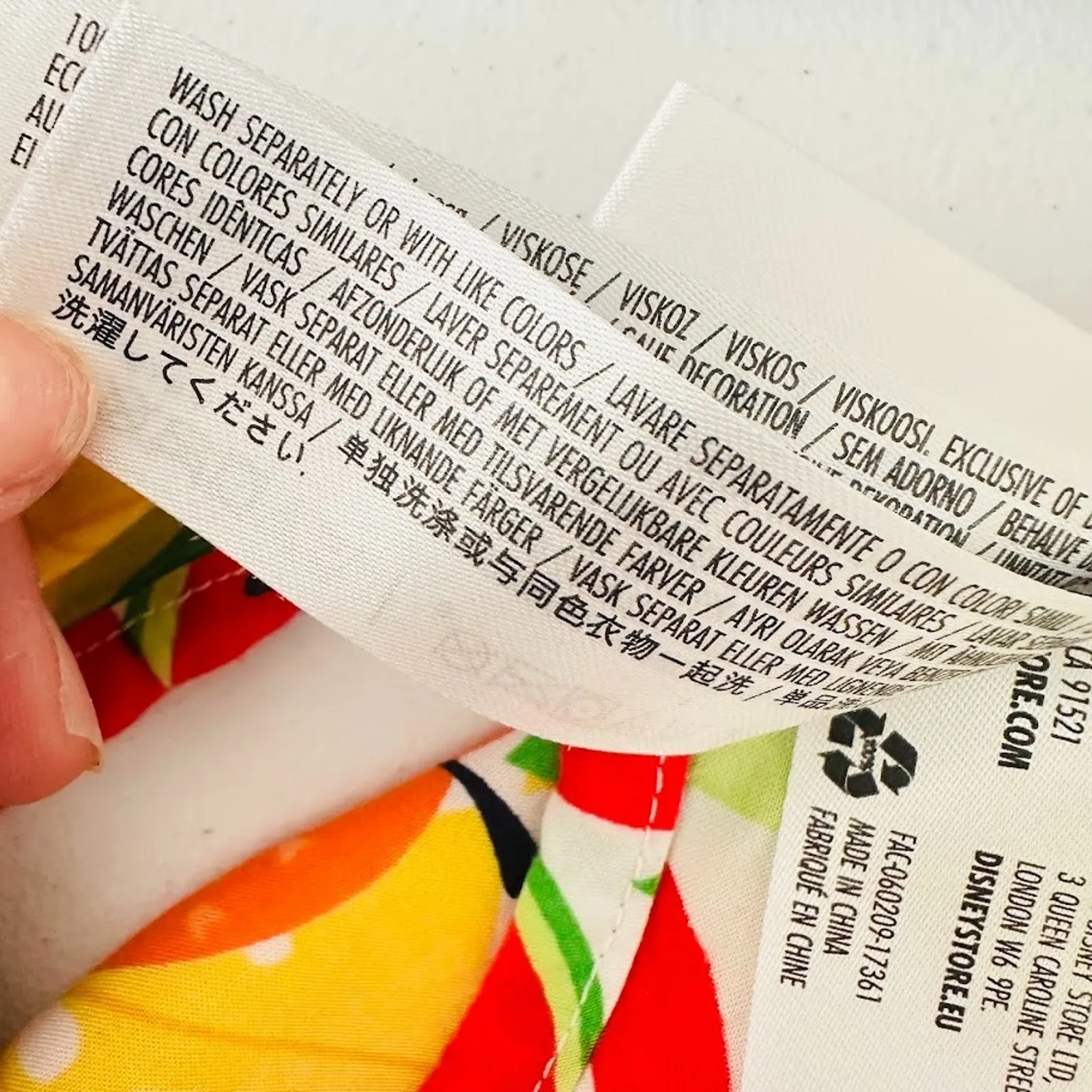 Disney Tropical Fruit Mickey Mouse Dress Swim Coverup Beach Caftan Small Resort - Image 9