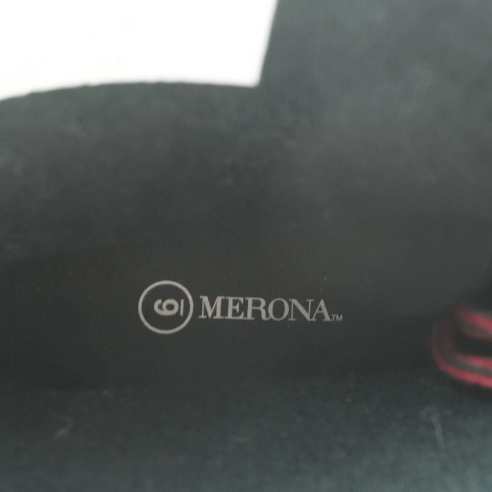 Merona Rain Boots Womens 6 Black Rubber Waterproof Lace Up Red Laces Utility - Image 11