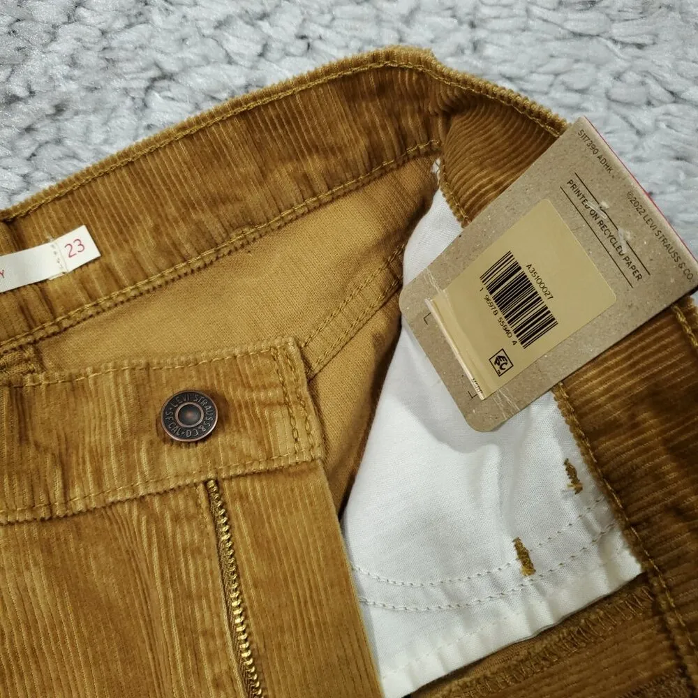 Levi's 94 Baggy Corduroy Brown Straight Leg Loose Pants Y2K 90s Size 23 x 31 - Image 6