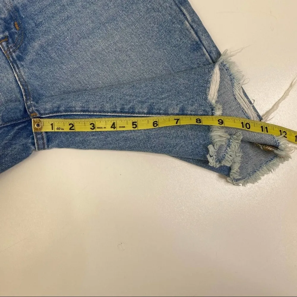 Madewell High Rise Long Jean Shorts Hedrick Wash 24 - Image 8