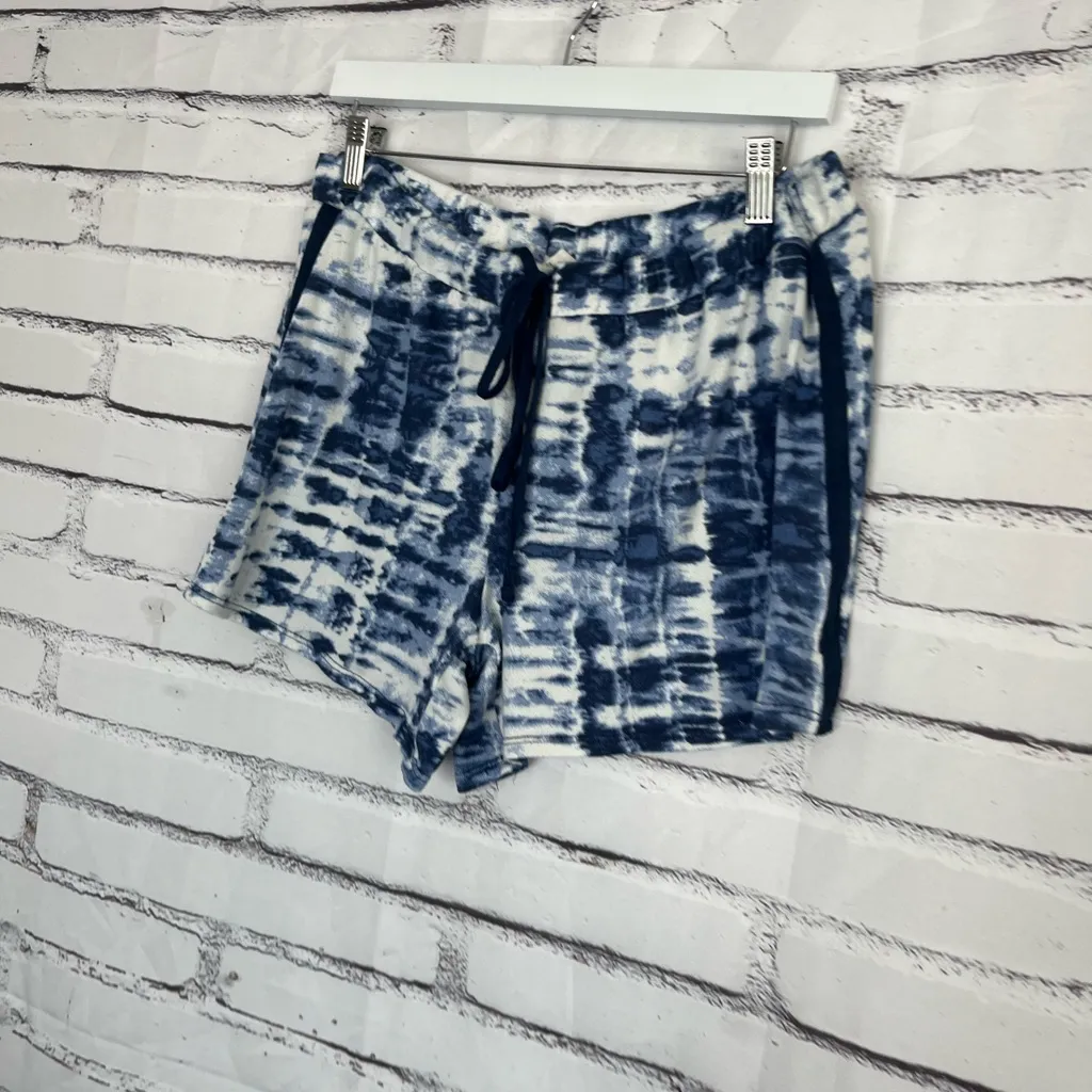 Lucky Brand Blue Tie Dye Shorts Women’s XL Pull On Elastic Waist Athleisure Y2K - Image 7