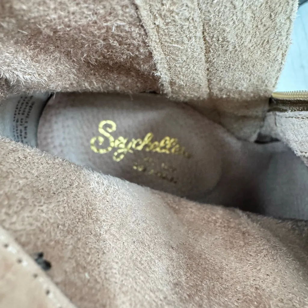 Seychelles Ankle Boots Black & Gold Brocade Jacquard Regency Victorian 3.5” Heel - Image 6