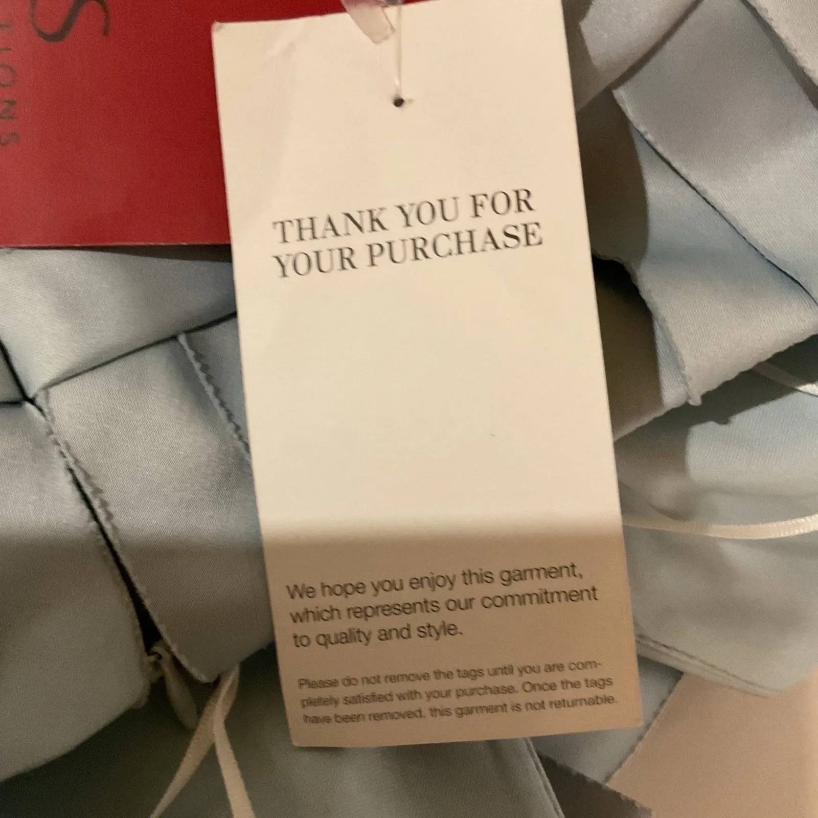 Lord & Taylor J.S. Collection Tiered Layer Halter Midi Dress Light Blue Sz 4 NWT - Image 16