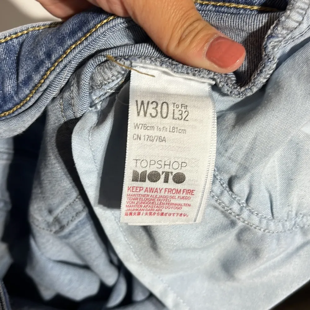 Topshop Jamie Medium Wash High Rise Distressed Skinny Jeans Size 30 - Image 10