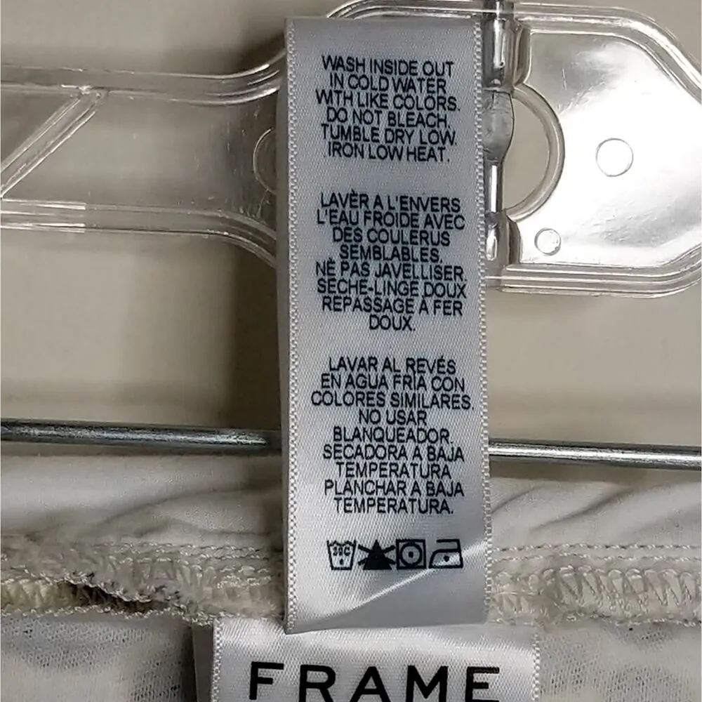 Frame Ali Leopard High Rise Cigarette Jeans Skinny Crop Animal Print 31 New - Image 14