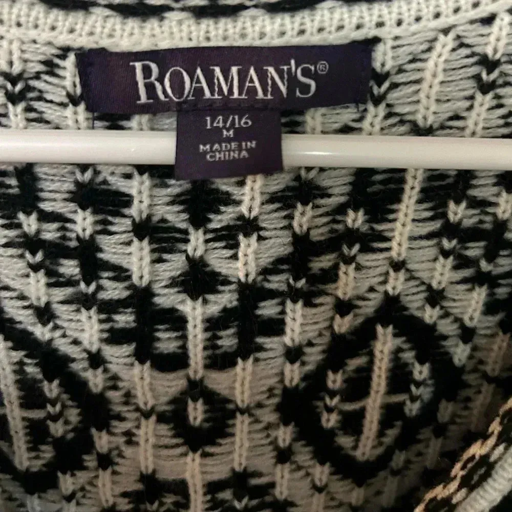 Roamans women sweater‎ Black Size 14 - Image 3