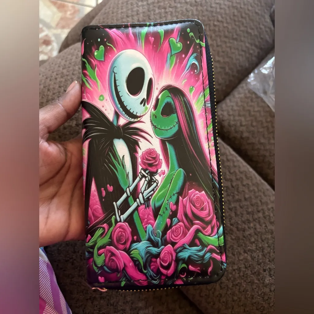 🩷💚Colorful Skeleton Couple Wallet💚🩷 Pink - Image 2