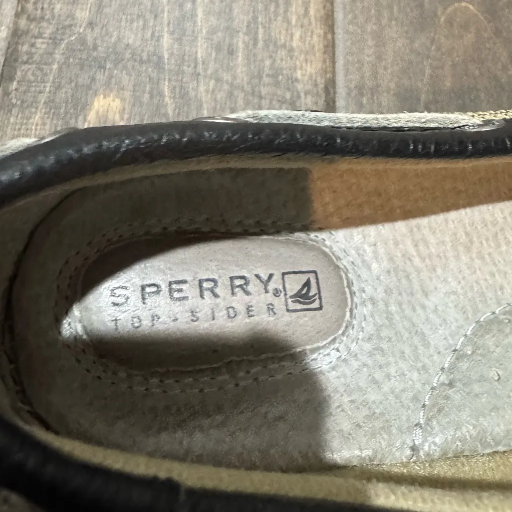 Sperry Women’s Black & Cream Angelfish Boat Shoes | Size 7M - Image 7