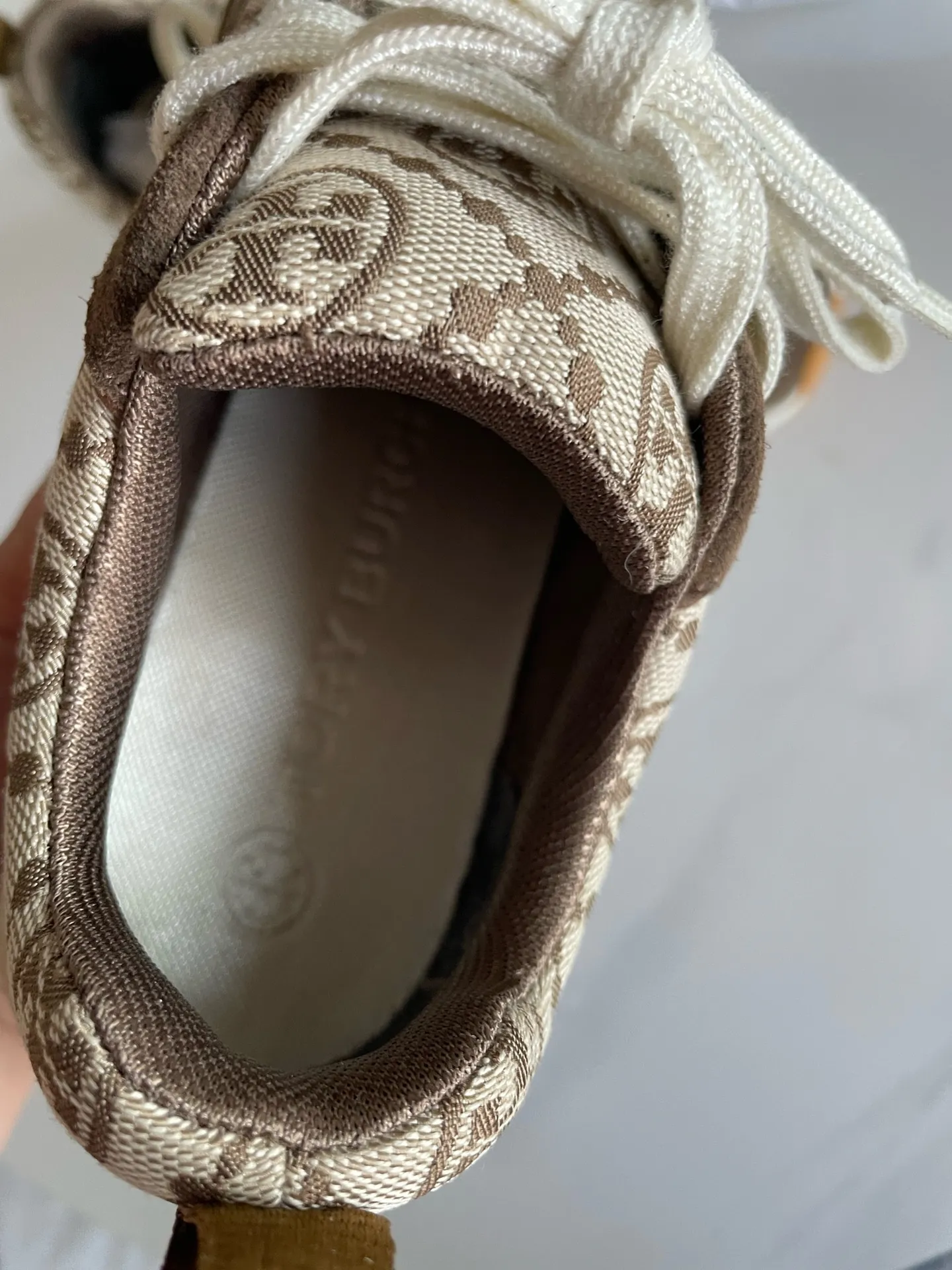 NWT With Box Tory Burch Women’s Trainer Size 6.5M TMonogram Good Luck Hazel - Image 9