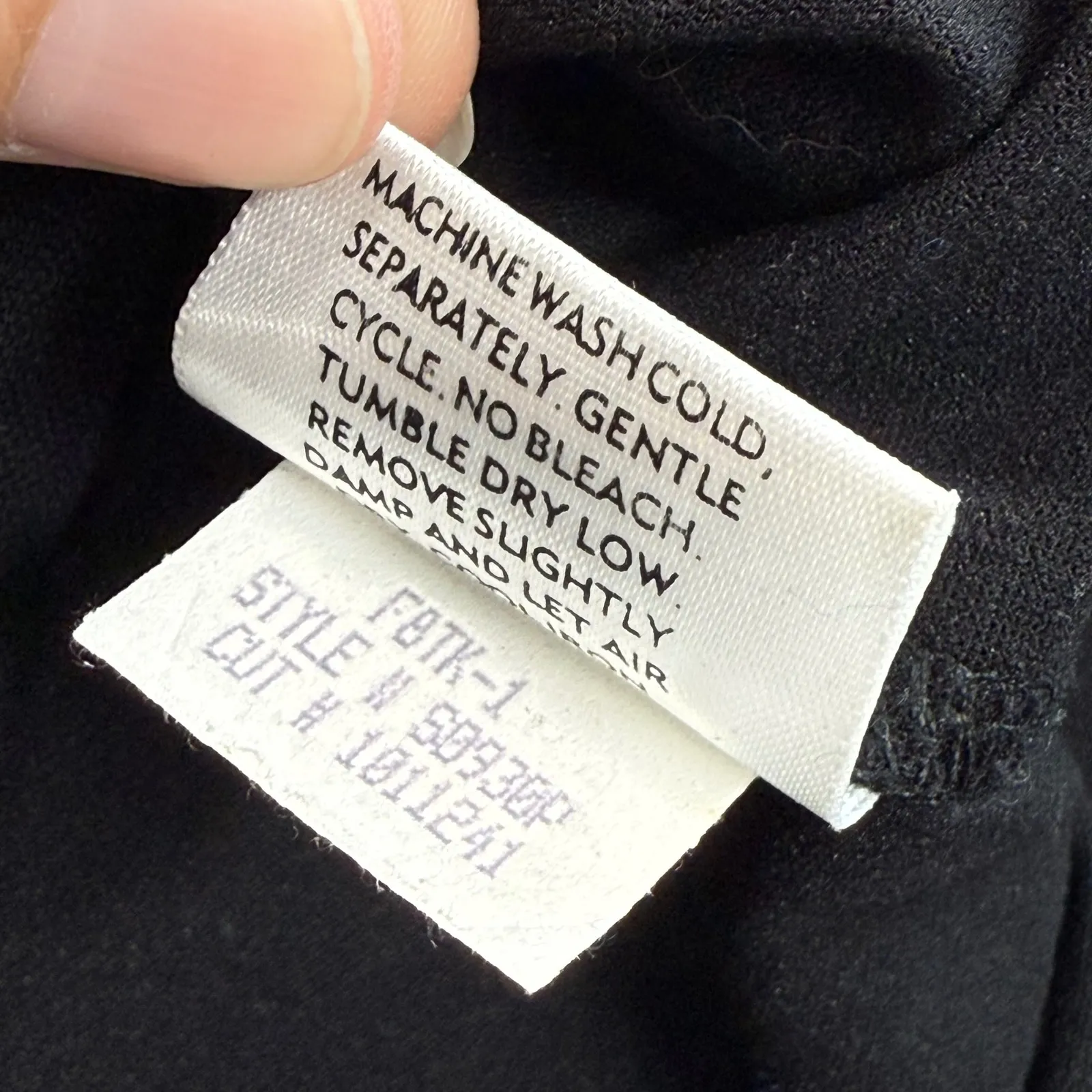 Eileen Fisher Petite Black Midi Skirt Stretch Knit‎ Made in USA PS - Image 7