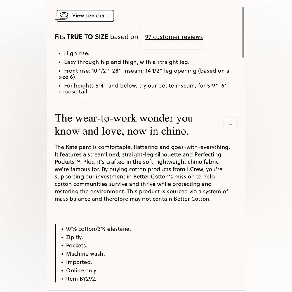 J.Crew Kate straight-leg pant in chino - Image 4