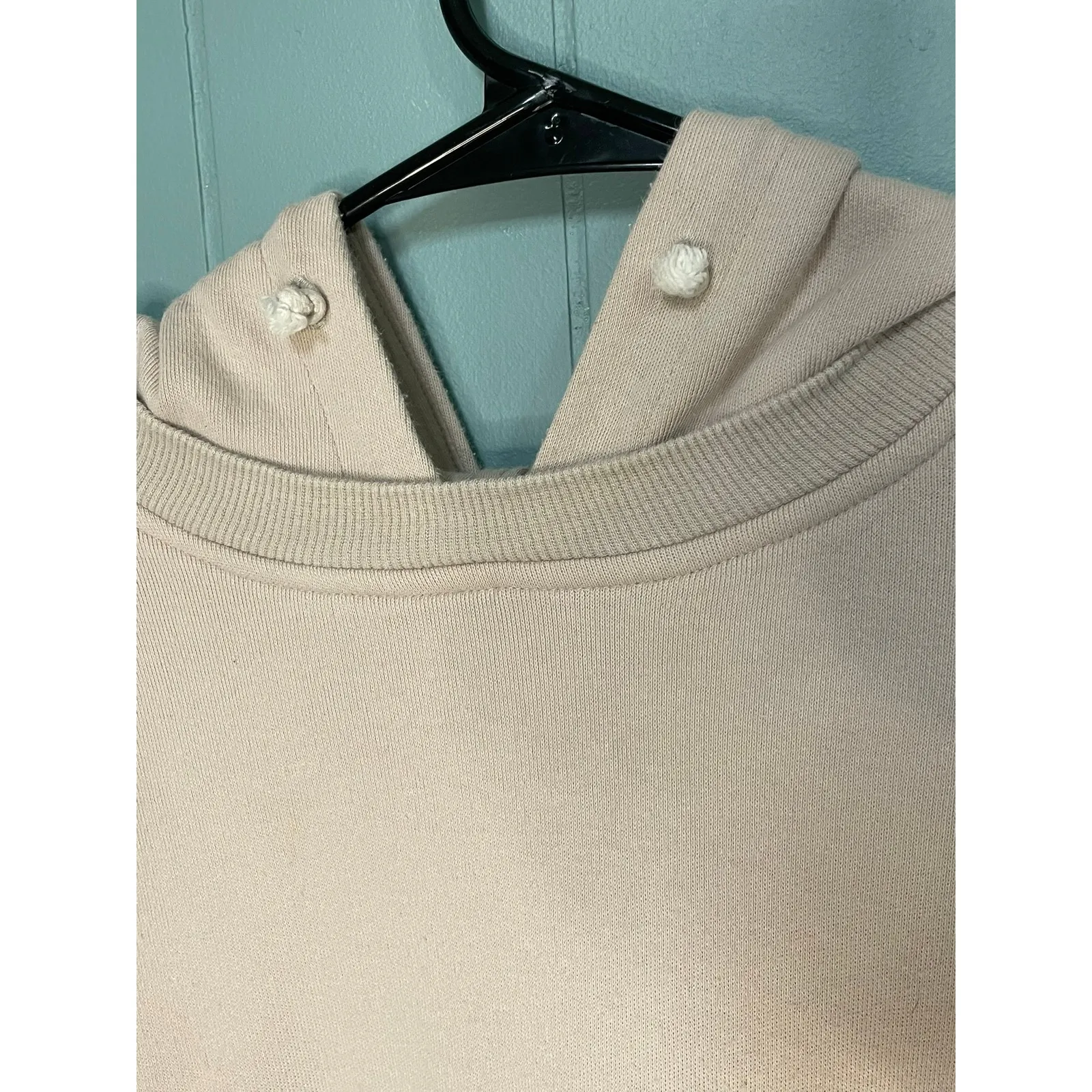 The Territory Ahead Pink Cotton Hoodie Pullover Drawstring Hood Size S - Image 3