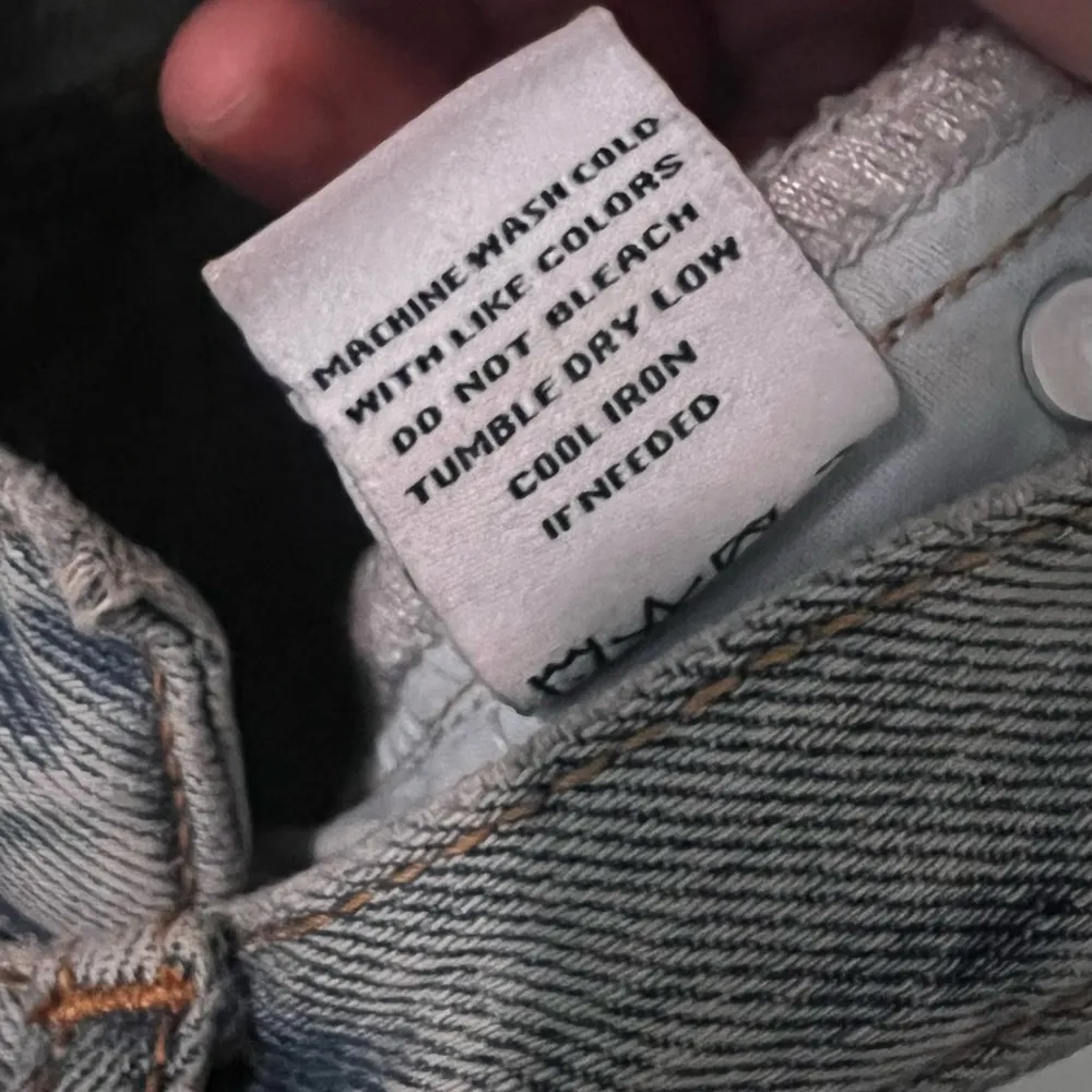 Princess Polly Holly Asymmetric Straight Leg Jean Light Wash Denim - Image 7