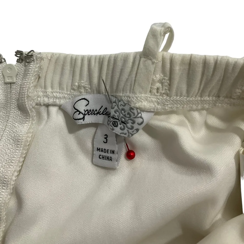 Speechless Junior Size 3 Boho Bohemian Dress Padded Bra Ivory Fit & Flare - Image 8