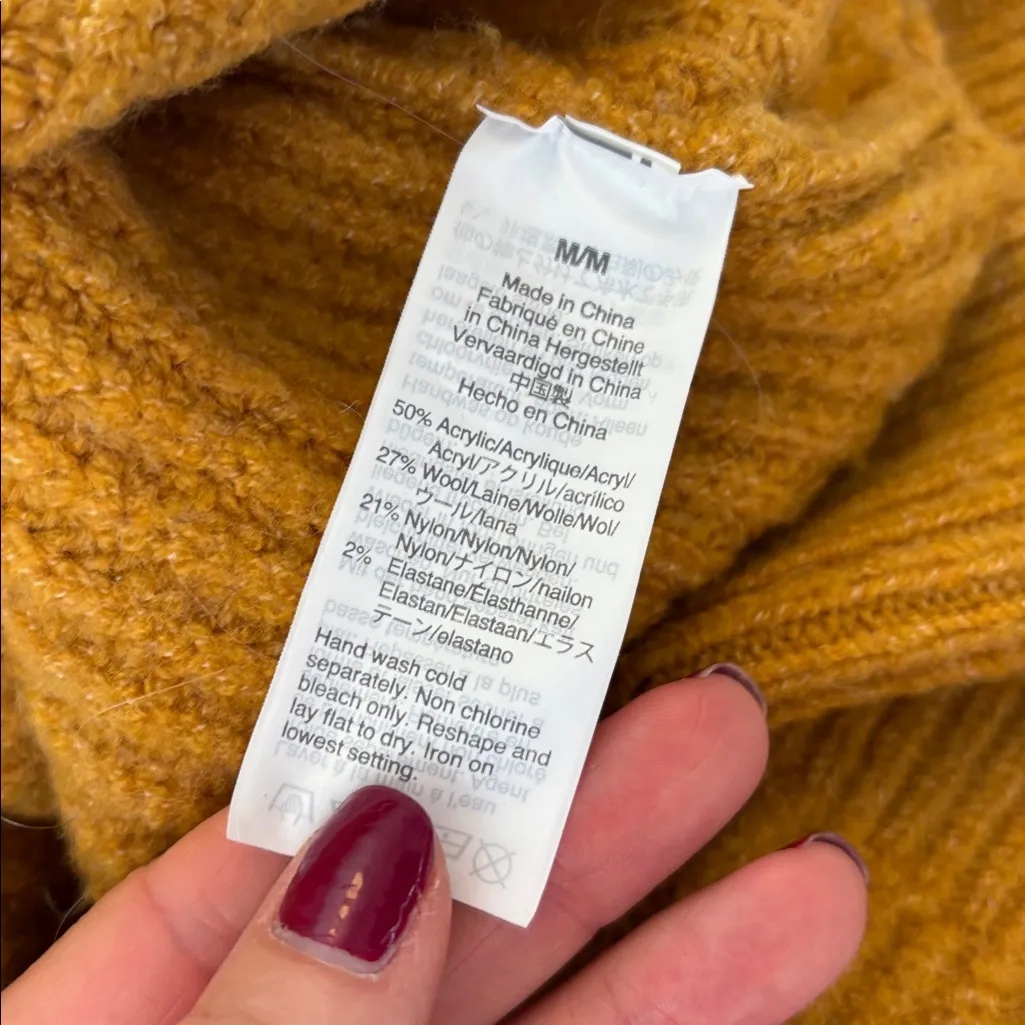 Madewell Mercer Turtleneck Wool Blend Sweater - Image 4