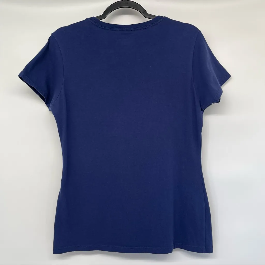 Stranger Things Short Sleeve T-Shirt Netflix Women’s M Blue Character Logo - Image 3