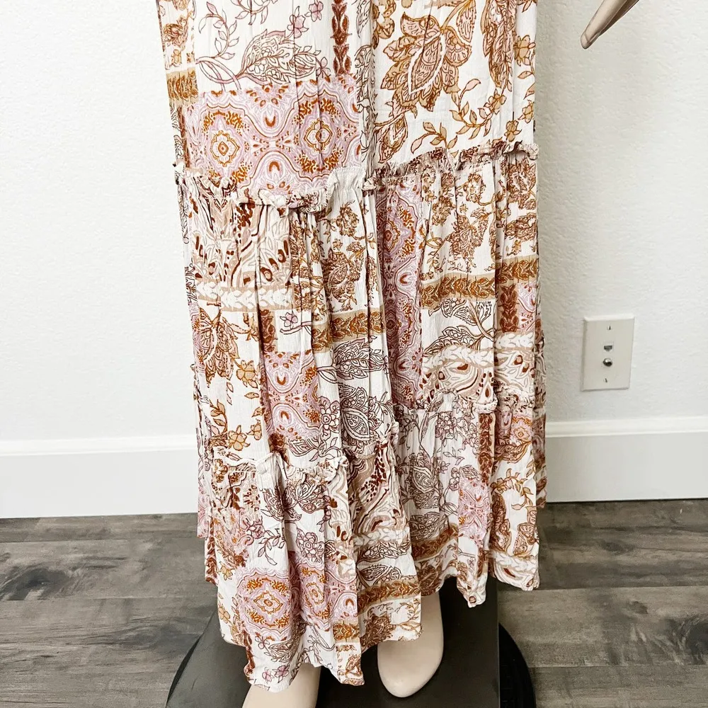 [Vici Collection] Call Away Floral Maxi Dress Smocked Bodice NWOT Tiered Size XL - Image 9