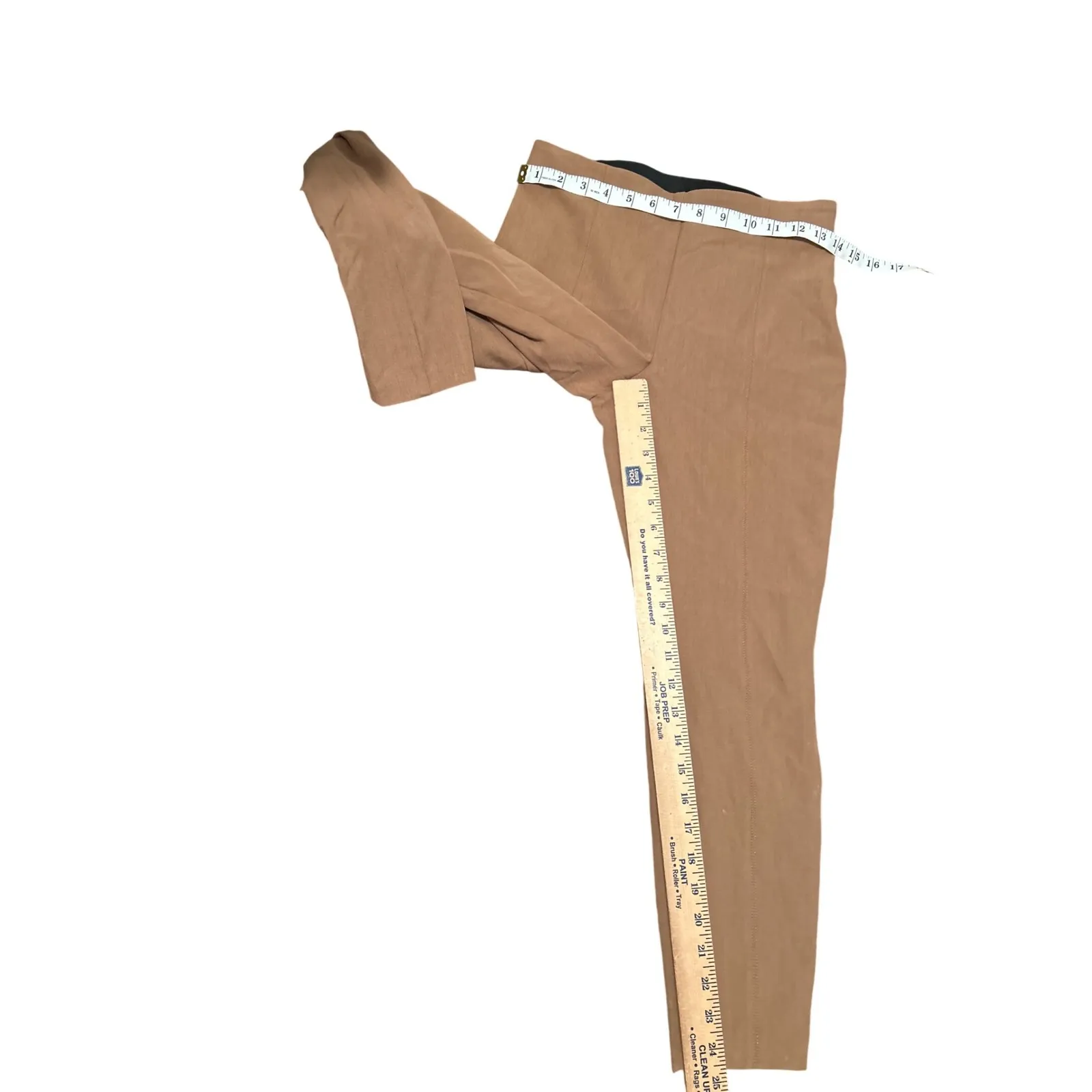Talbots Women's Size 4P Portland Pant Camel Brown Stretch Elastic Waist - Image 5
