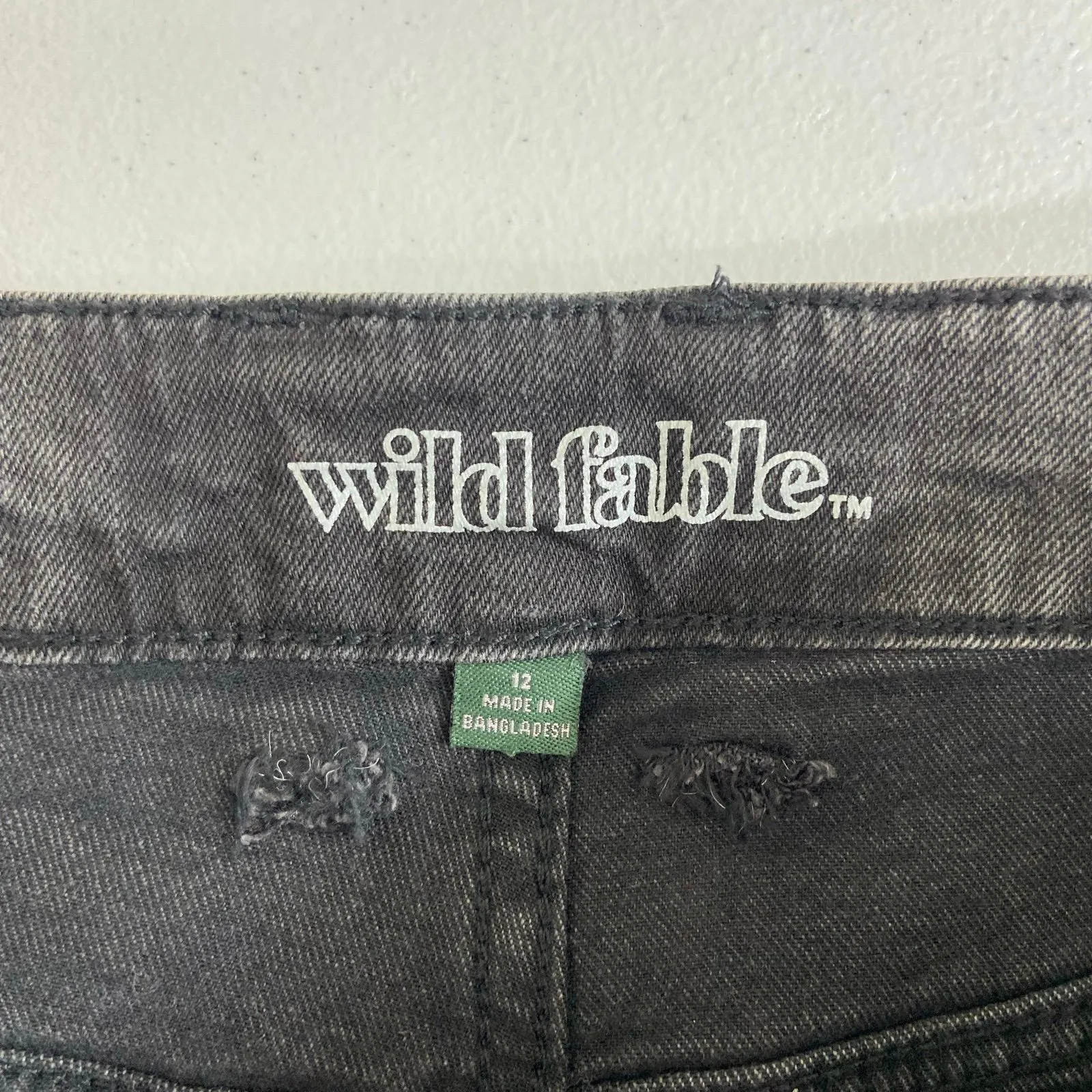 Wild Fable black pleated high rise ankle loose relaxed denim jeans casual pants - Image 7