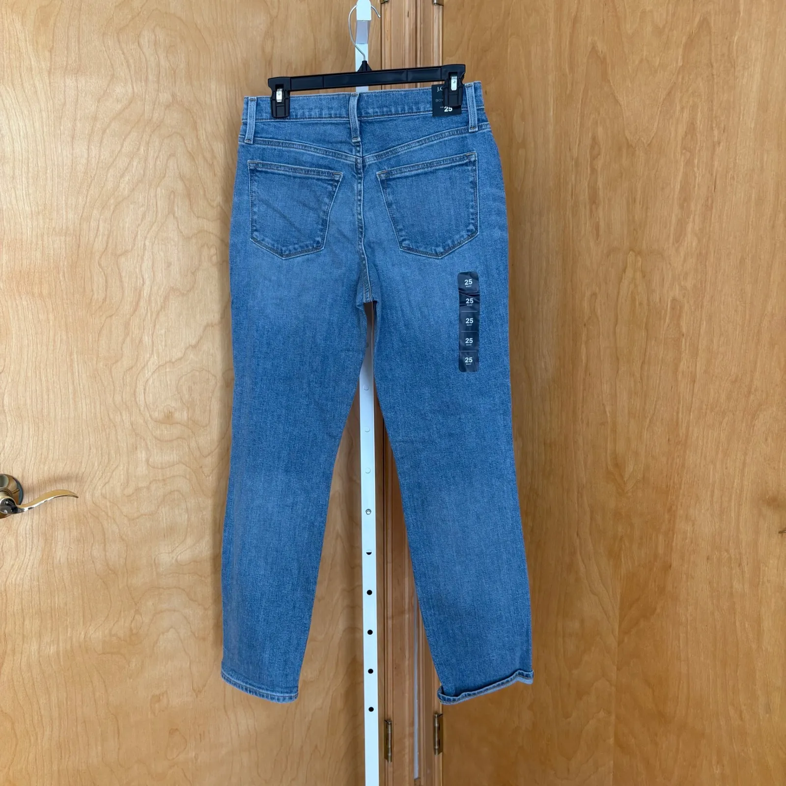 J. Crew Slim Boyfriend Jeans Medium Wash Denim Size 25 NWT - Image 2