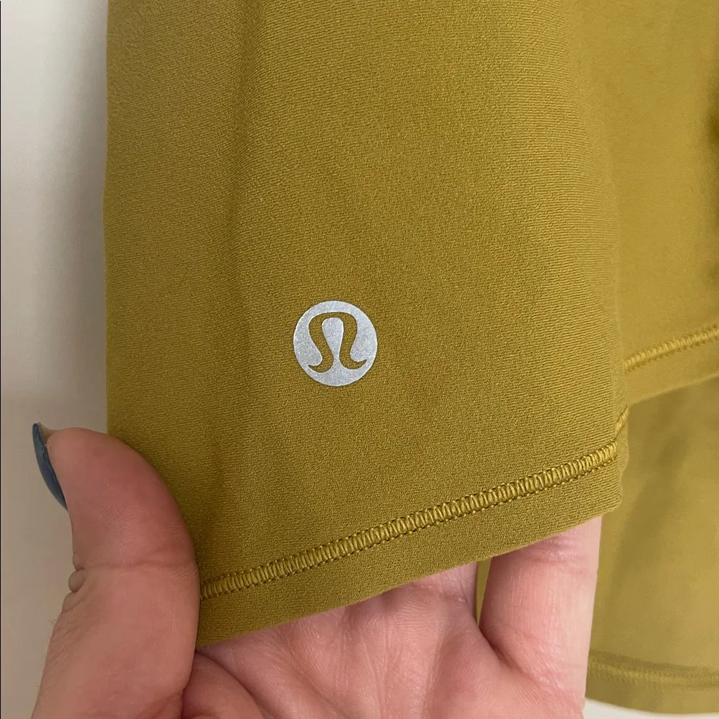 Lululemon Nulu Twist-Back Yoga Tank Top Sleeveless Size 6 Auric Gold Athletic - Image 5