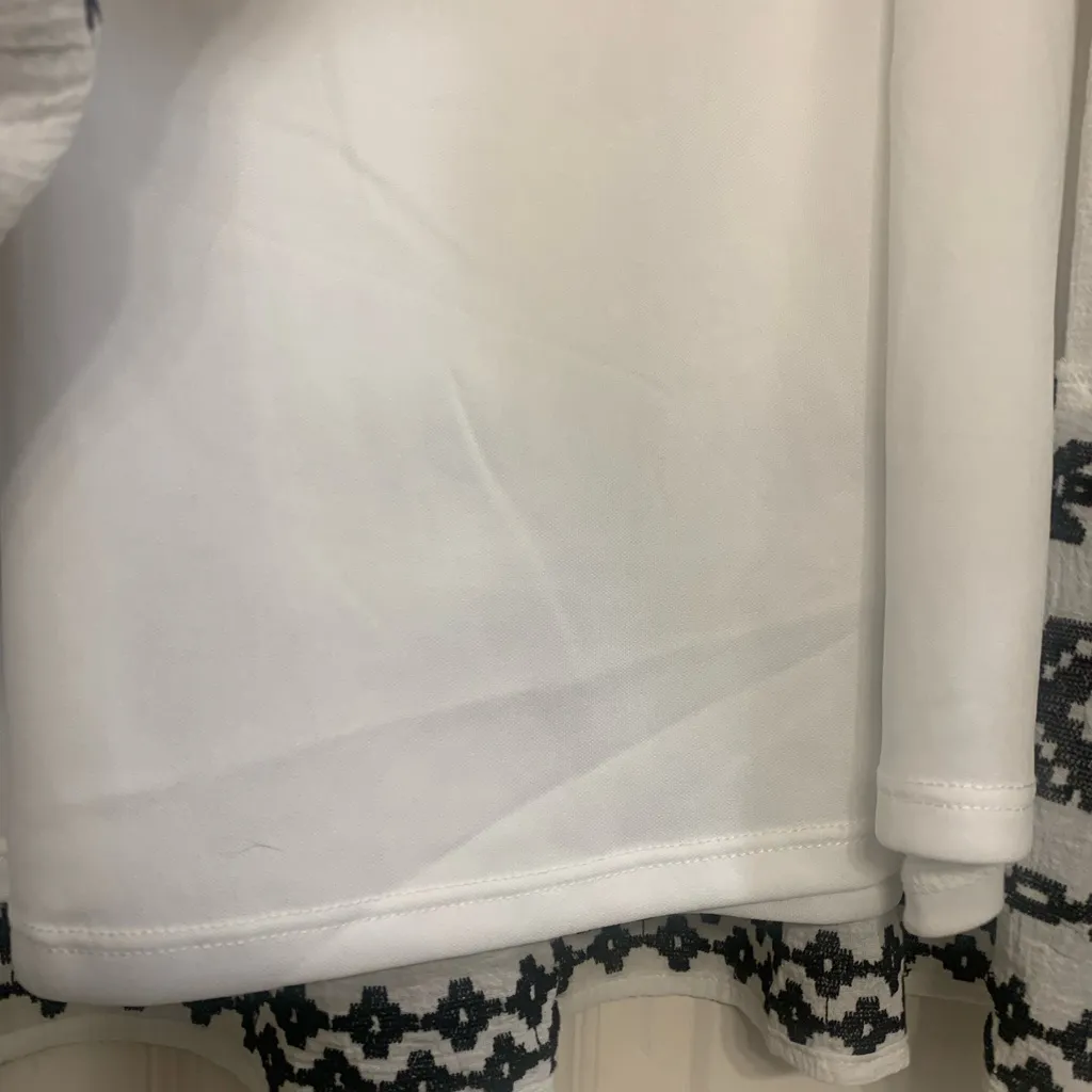 Cloth & Potrait White & Black Boho Western XXL Mini Dress.       2586 - Image 4