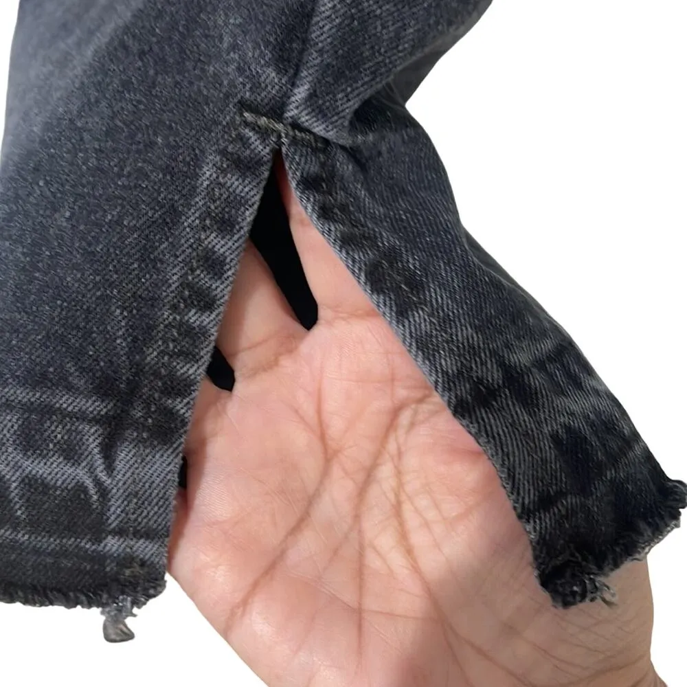 Free People We The Free Lita Distressed Jeans Black Size 29  Bohemian - Image 4