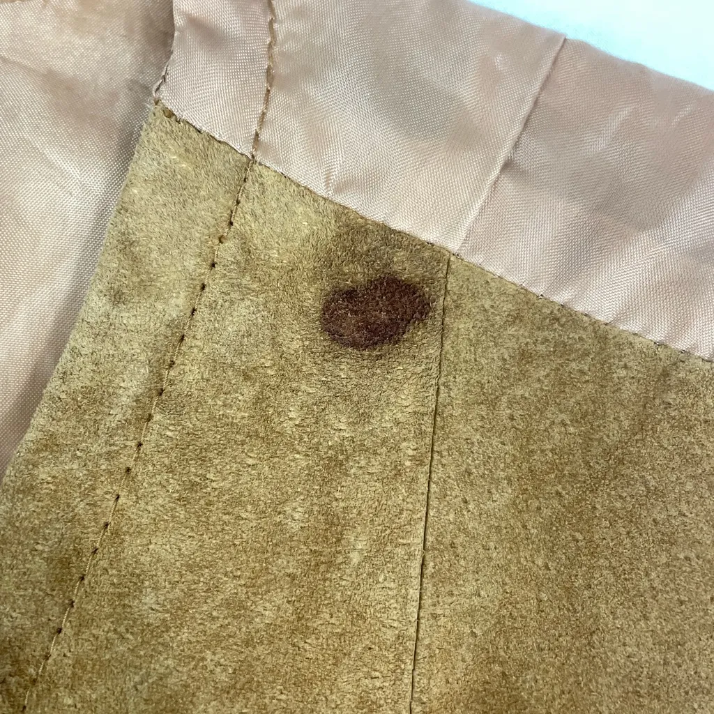 Desperado Tan Suede Vest Genuine Leather Size 1X - Image 4