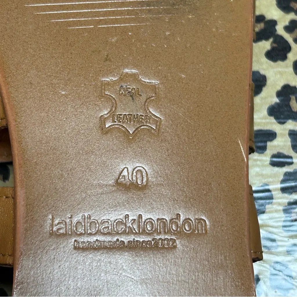 🌿 Laid-Back London x Anthropologie Hand-Beaded Gladiator Sandals – Emerald Mix 🌿 - Image 8