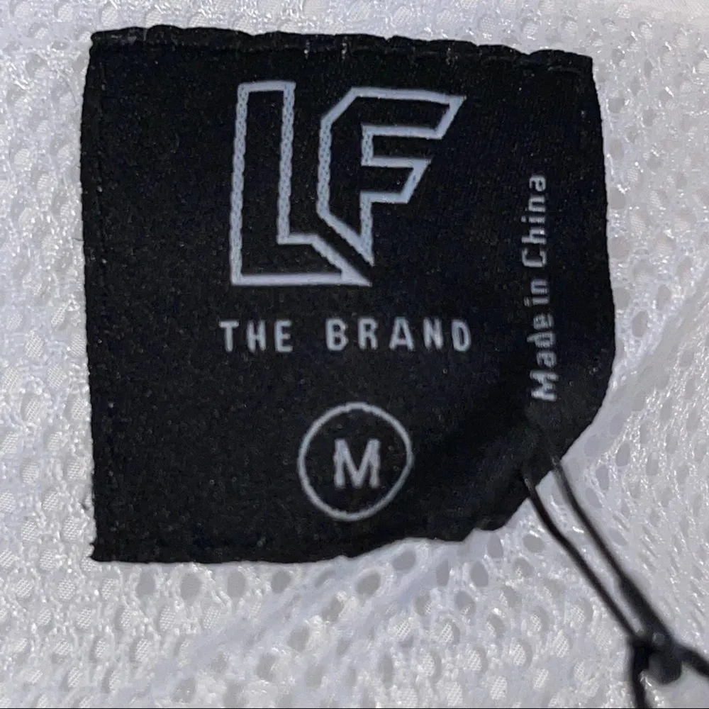 LF THE BRAND WHITE WITH PINK EMBROIDERING WINDBREAKER MEDIUM - Image 8