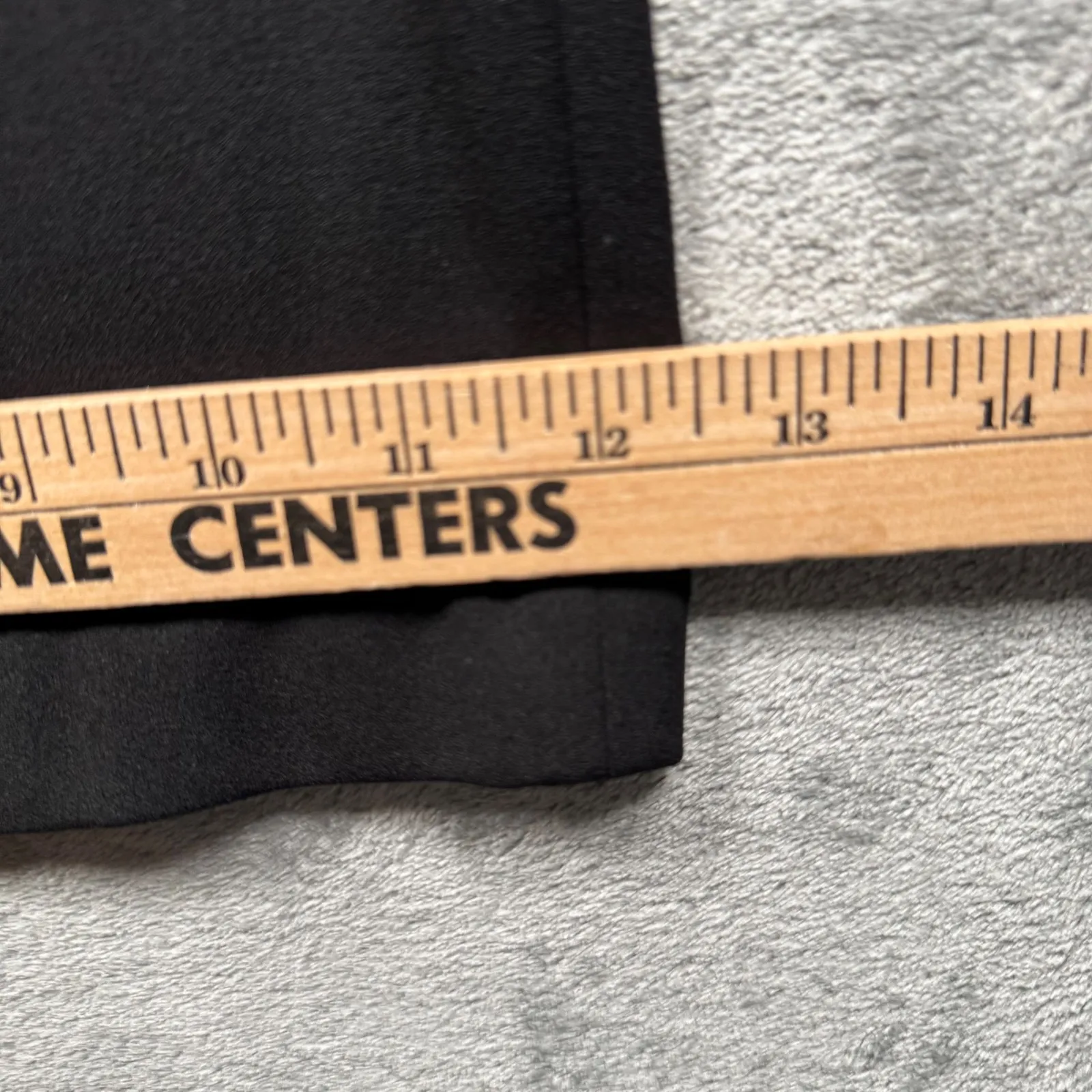 Calvin Klein Jumpsuit XS Black Faux Leather Wide Leg V-Neck Tie Waist Formal - Image 14