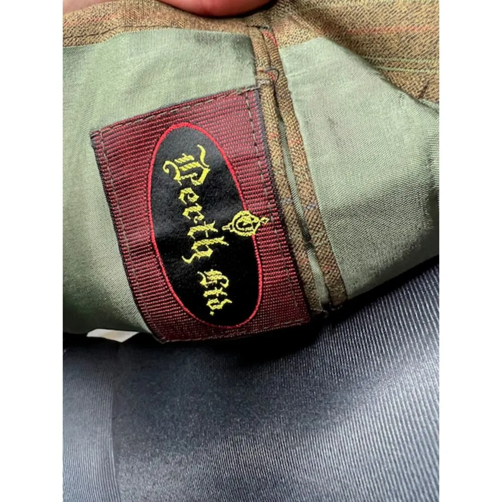 blazer 1980s pin striped tan orange yellow blue - Image 8