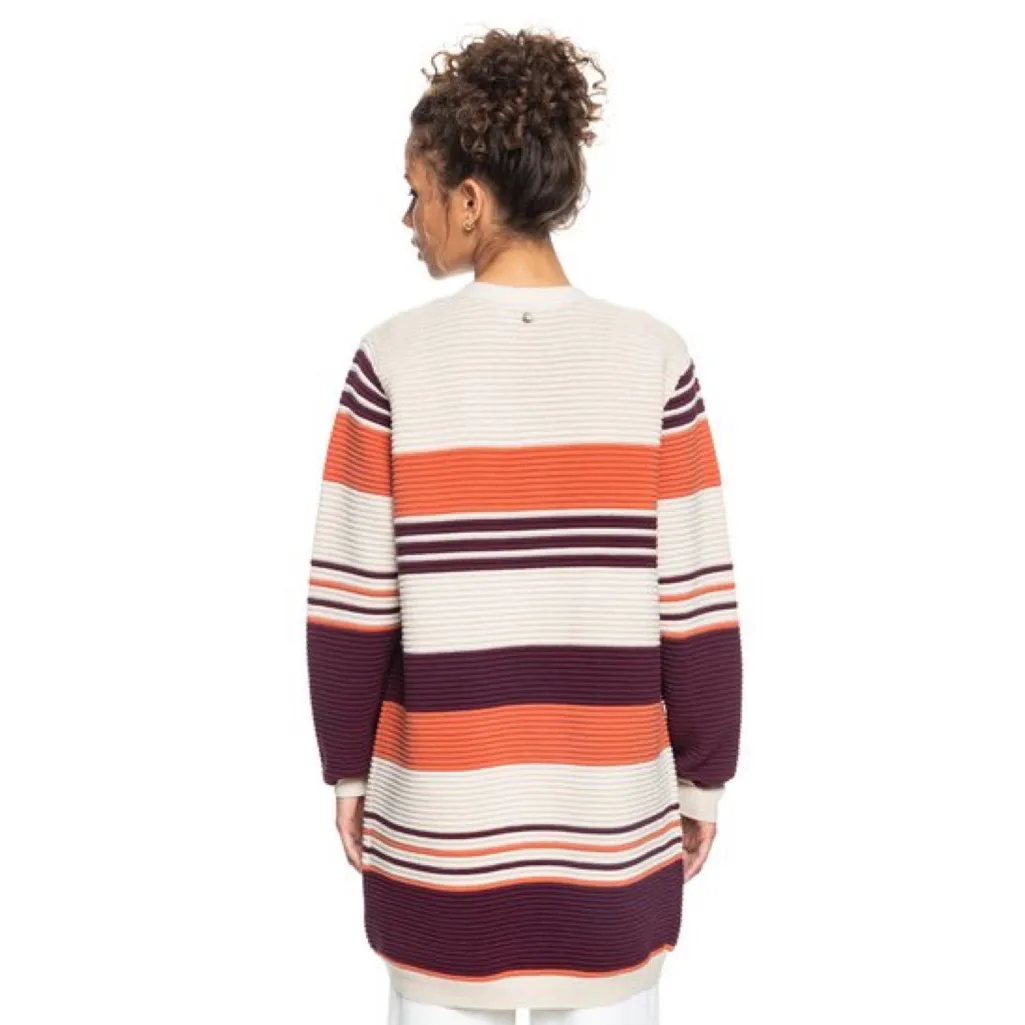 NWT ROXY Above The Sun Colorblock Cardigan Oversized Medium - Image 5