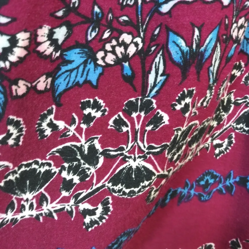 Socialite Burgundy Bell Sleeve Boho Dress Size M - Image 6