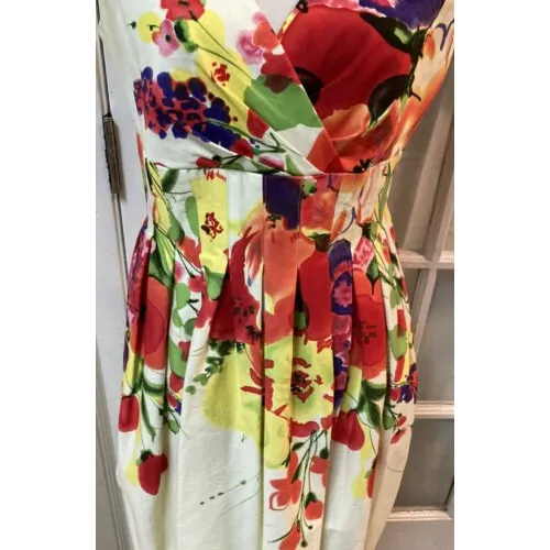 New directions floral Pocketed petite women’s dress NWOTS Red Size 10P - Image 4