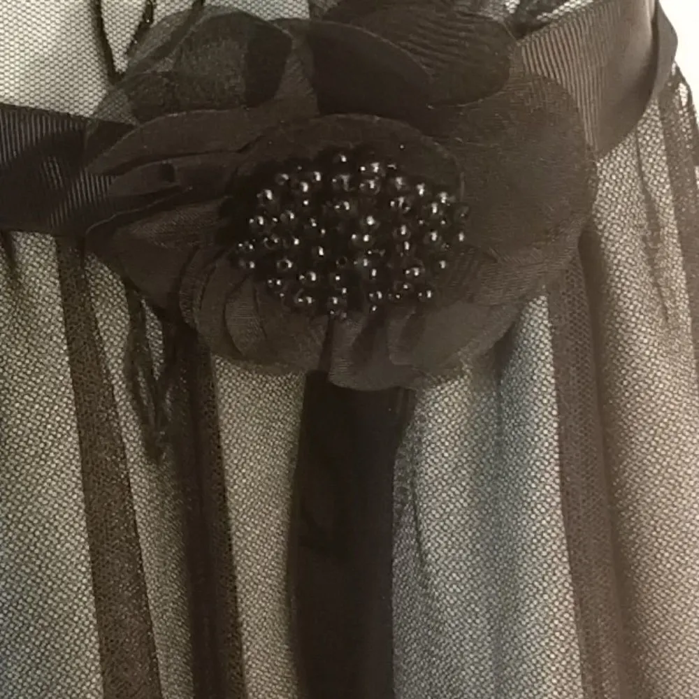 I.N. San Francisco Formal dress size 5 green with black lace (258) - Image 2