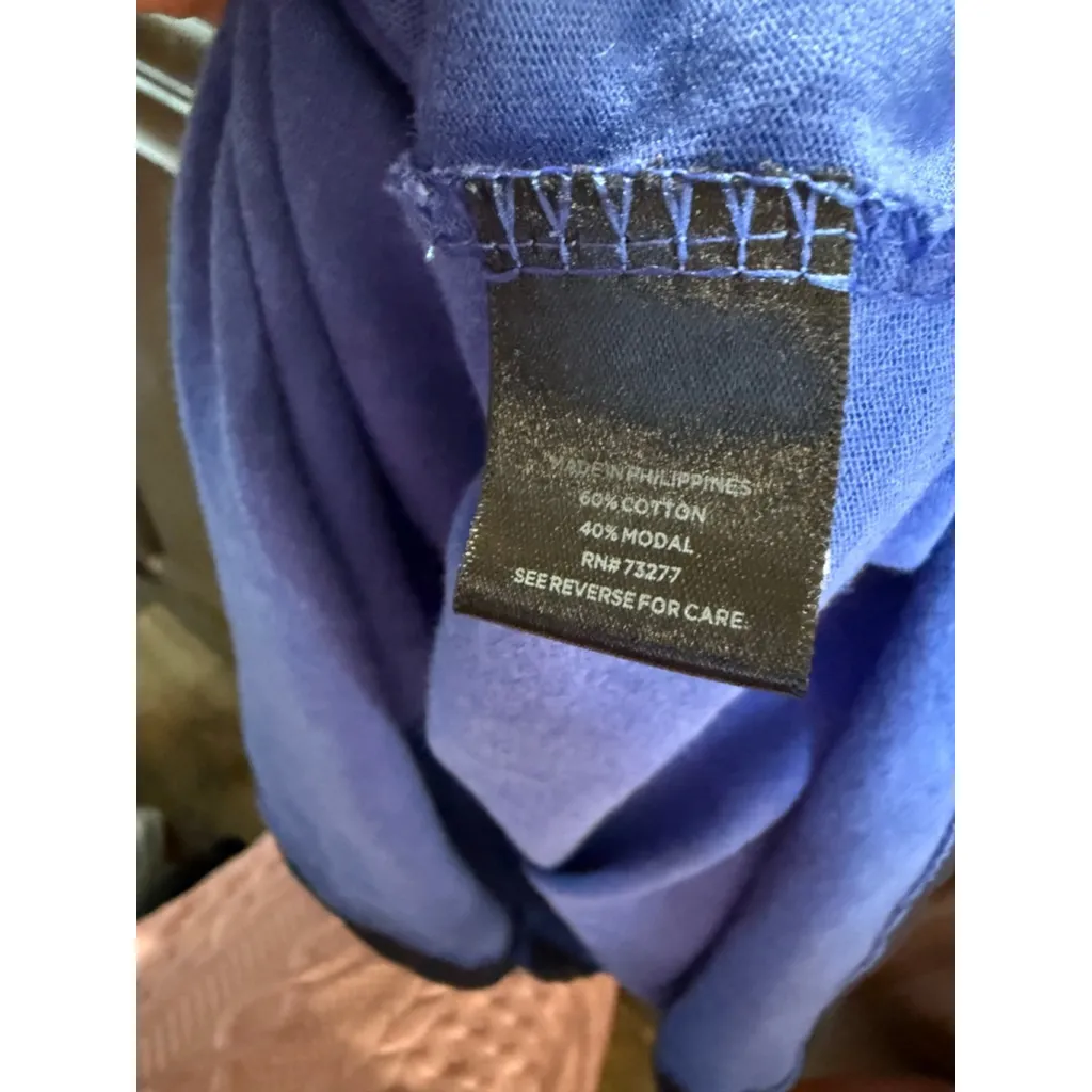 Women's Simply Vera Vera Wang Blue Tie-Dye Mini Dress S - Image 7