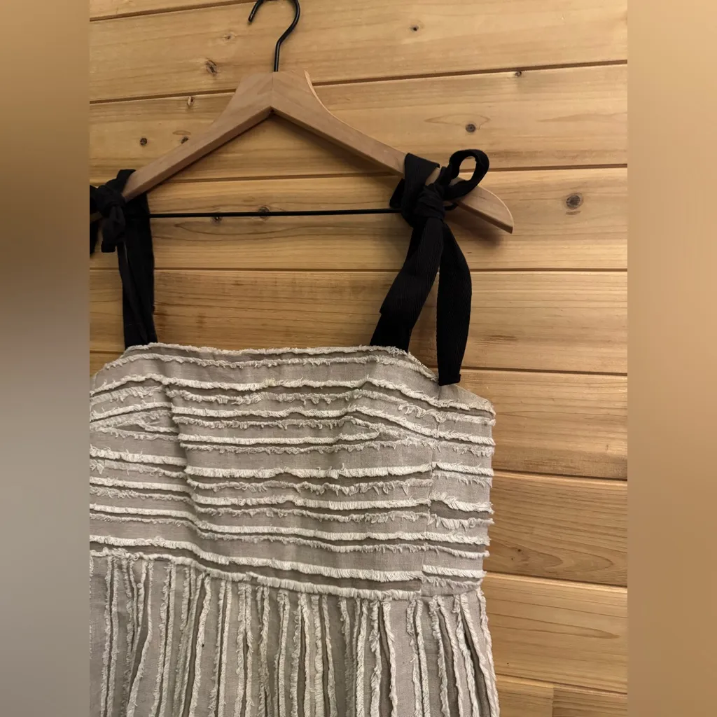 Maeve Anthropologie Size Medium Soeil Babydoll Ribbon Sleeve Cotton Tank Top - Image 4