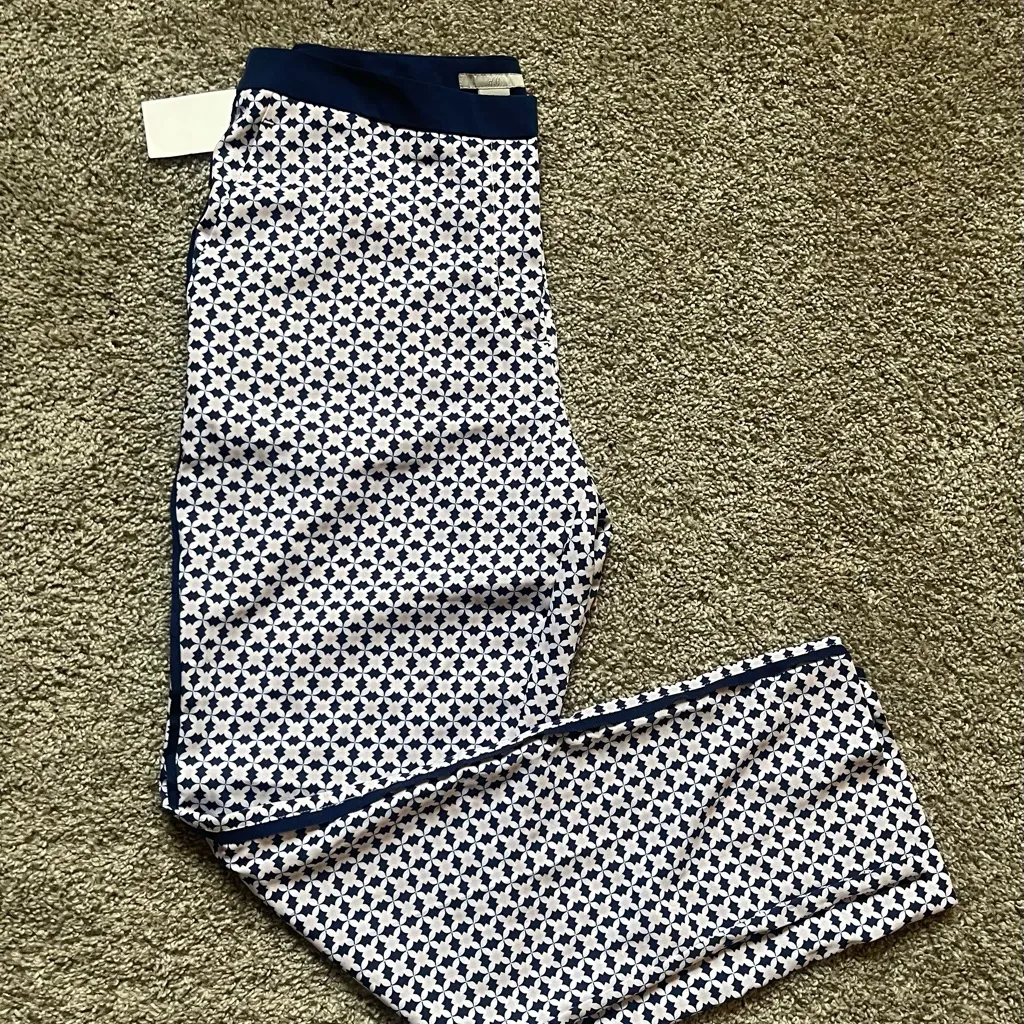 H&M Stylish Geometric Print Pants Sz 10 - Image 13